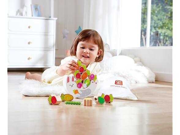 Hape Wooden Bunny Balance & Threading Toy