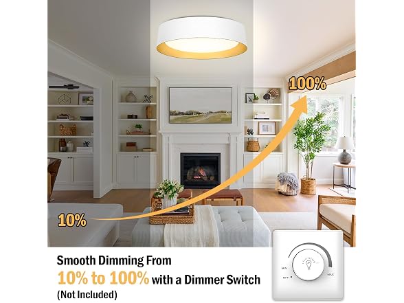BrightHome B0FT8LSNYM 16in Modern Ceiling Light
