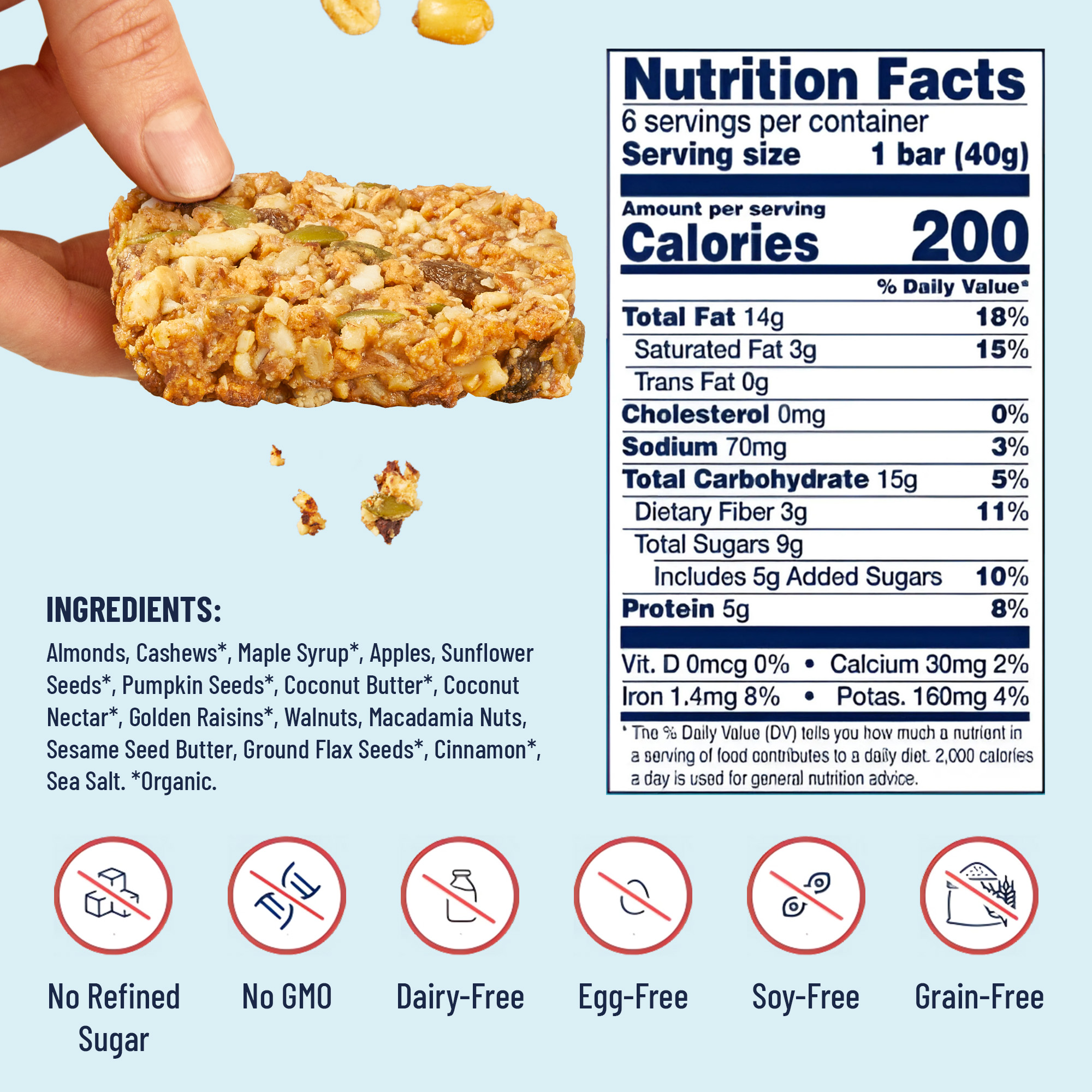 (18ct) YES BAR Gluten-free Snack Bars - Best Sellers - Gallery 11