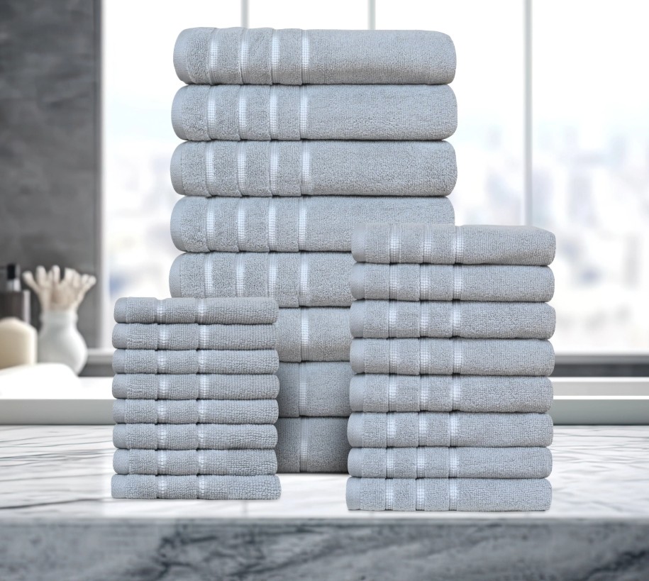 Zero Twist Egyptian Cotton Towel Sets - Gallery 17