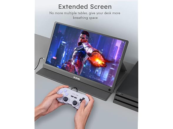 BOIFUN Portable Monitor - 15.6'' USB C HDMI