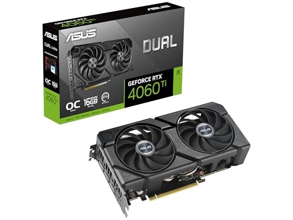 ASUS Dual GeForce RTX™ 4060 Ti EVO OC Edition 16GB GDDR6