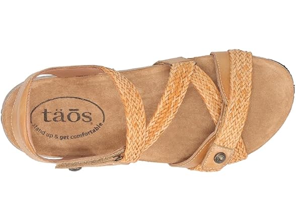 Taos Footwear Women's Trulie Camel Sandal