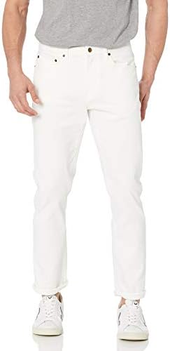 Amazon Essentials Men's Slim-Fit Jeans, Bright White, 28W x 30L