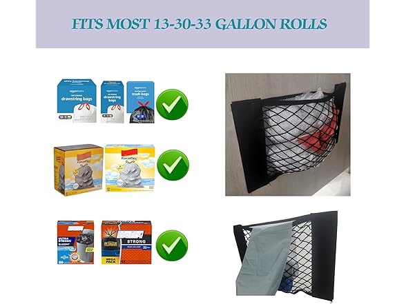 Mesh Trash Bag Holder