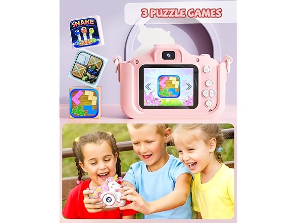 kikapabi Unicorn Kids Camera
