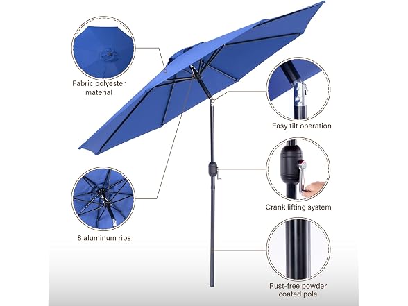 Backyard Expressions 9 ft. Patio Umbrella