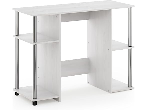 Furinno Jaya Computer Study Desk, White