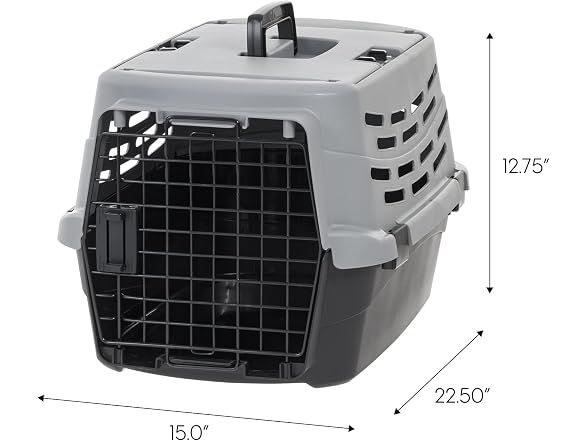IRIS USA Pet Carrier, 23" Cat & Dog Carrier