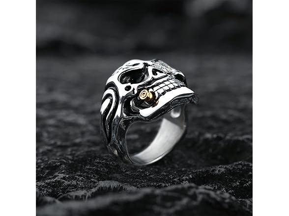 MollyQueen Vintage Cigar Skull Ring