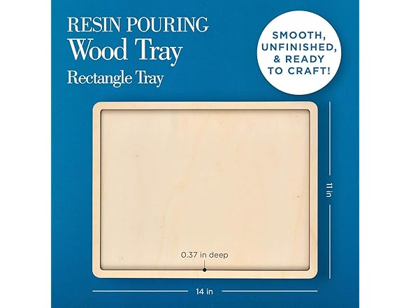 Mod Podge, Rectangle Wood Tray, 11"x14" Surface