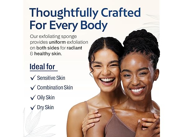 HartFelt 2ct Tear Drop Face Scrubber for Women 