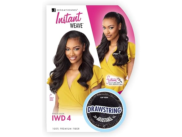 Sensationnel Instant Weave Half Wig 4 Jet Black