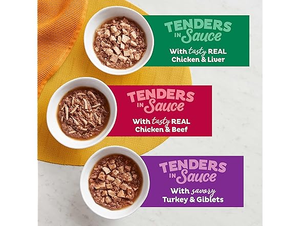 24PK Meow Mix Tender Favorites Poultry & Beef