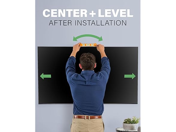 SANUS Height Adjustable Full Motion TV Wall Mount for 32” to 65” TVs – Raise or Lower TV 3” After Install – Maximizes Compatibility with Your Setup – 3 Step DIY w/Smooth Extension, Tilt & Swivel (Open Box)