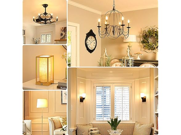 Brightever Dimmable Candelabra E12 LED Light Bulbs 60W