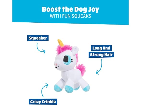 BarkBox Bob the Barking Unicorn Dog Toy