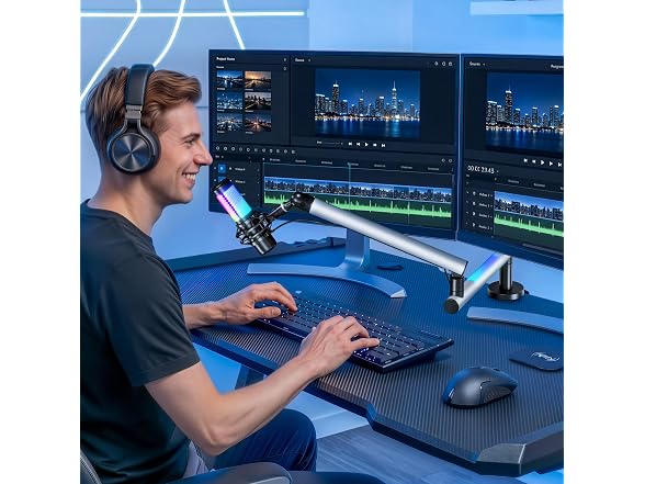 ARES WING Aluminum Low Profile Mic Arm