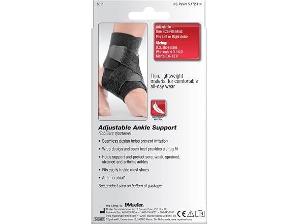 Mueller Adjustable Ankle Support Black