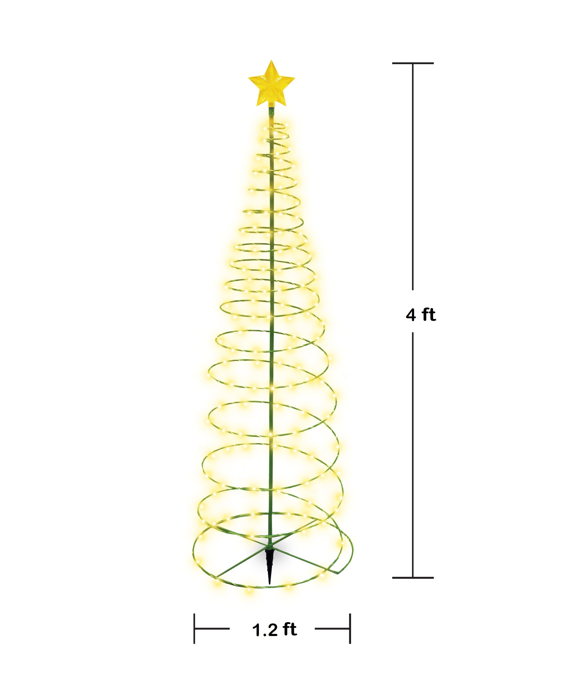 MERRYLITE Solar LED 4ft Christmas Tree - Gallery 8