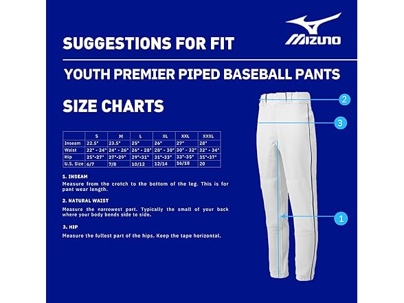 Mizuno Youth Premier Piped Pant