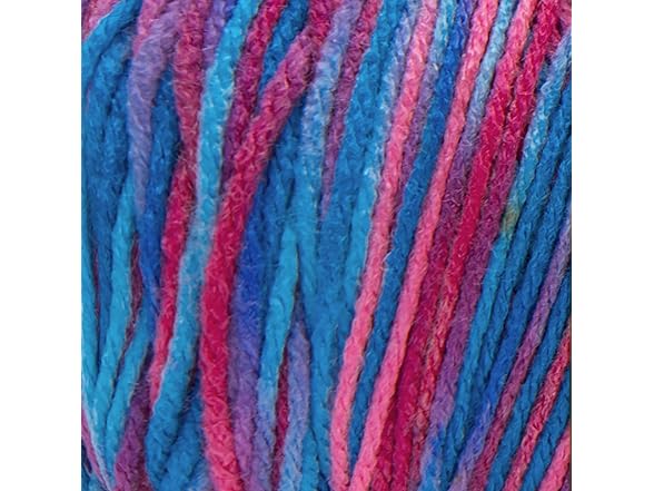Red Heart Super Saver Jumbo Yarn, Bonbon Print