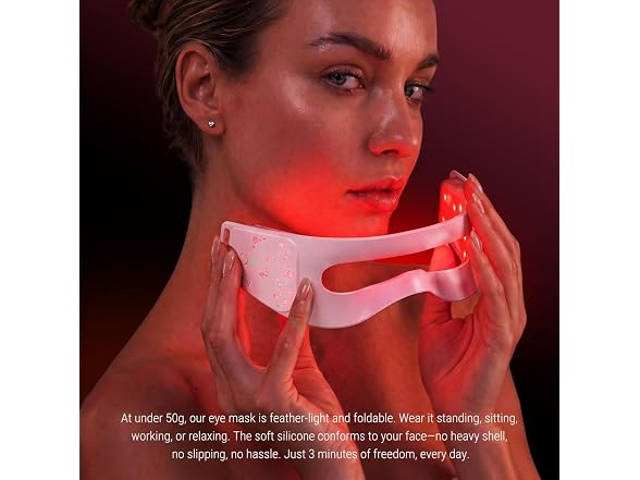 Amifiy Red Light Therapy Eye Mask Pink