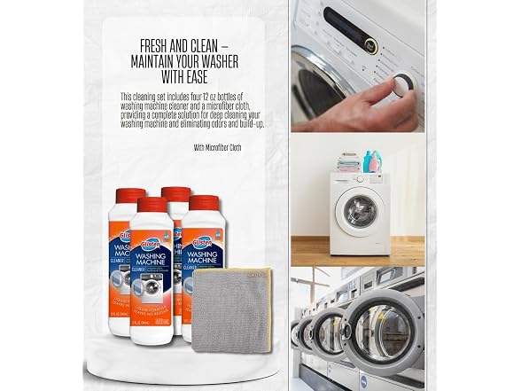 GROVE 4x Washing Machine Cleaner 12 oz Bundle