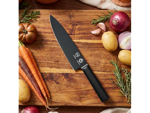 OOU 8" Chef Knife, Black Blade