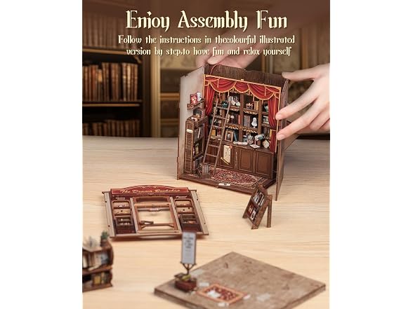 Book Nook Kit - DIY Miniature Dollhouse