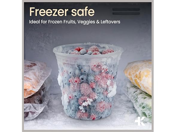 Plastic Deli Containers with Lids 8 oz (Pack of 50) 