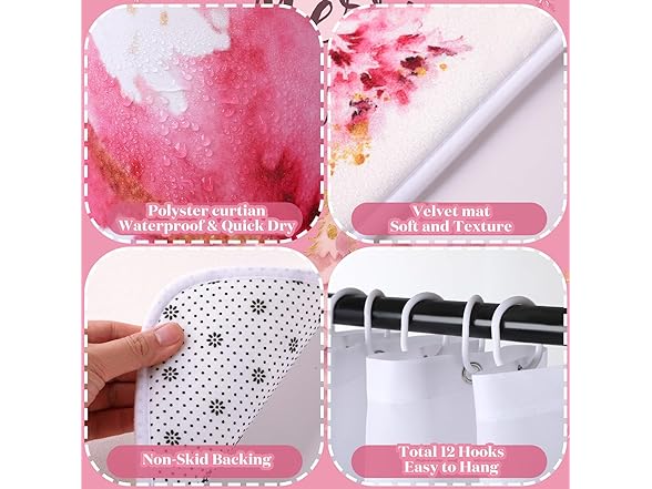 7 Pcs Christmas Shower Set