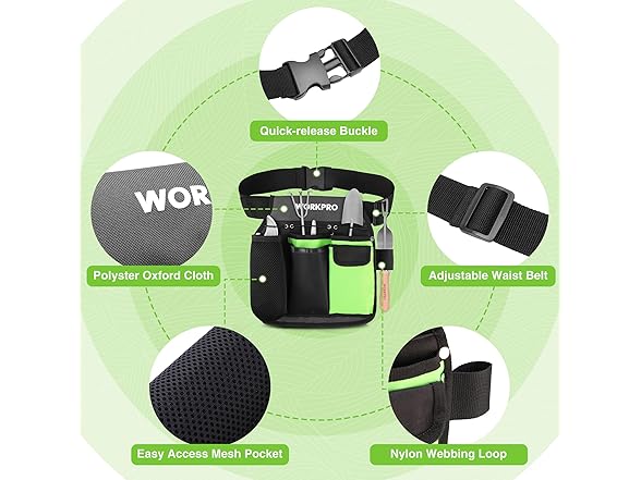 WORKPRO Garden Tool Belt