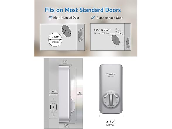 La View LV06 LV06 Bluetooth Smart Lock Silver