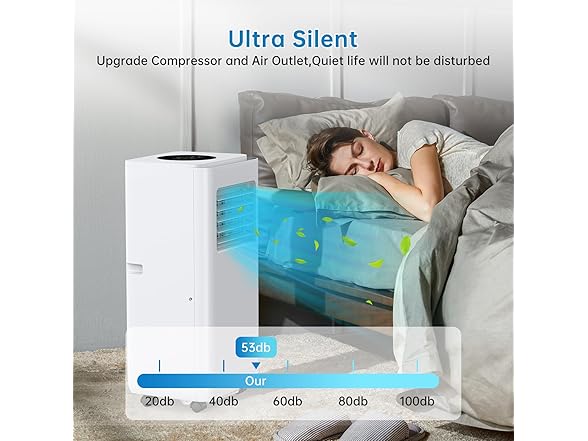 Vossfamul 350sqft 8000 BTU Portable AC