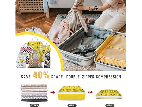 beautype 6 Set Compression Packing Cubes