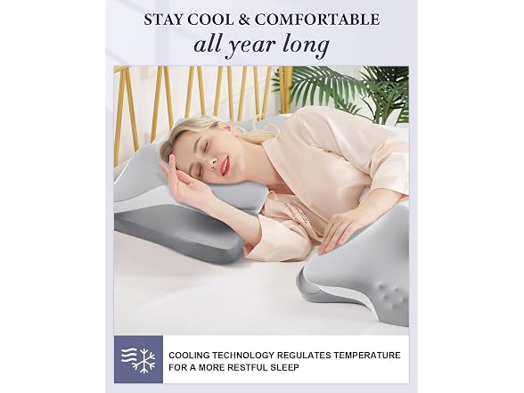 Silkena Cooling Cervical Neck Pillow