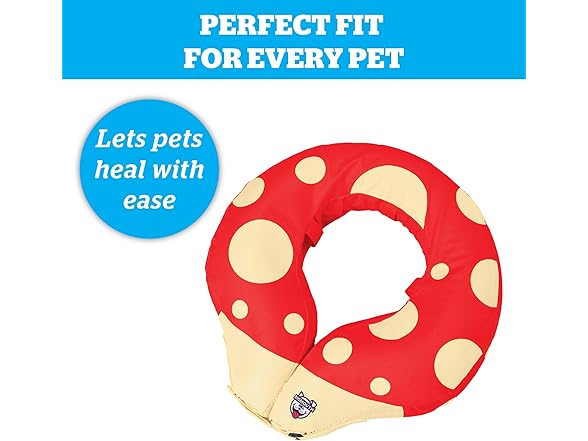 BigMouth Mushroom Inflatable Dog Collar