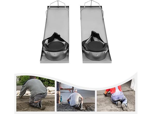 Concrete Knee Boards Stainless Steel, 30'' x 8''