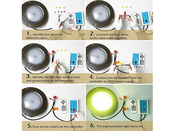 Mopzlink Lights for Inground Pool- Choose Size