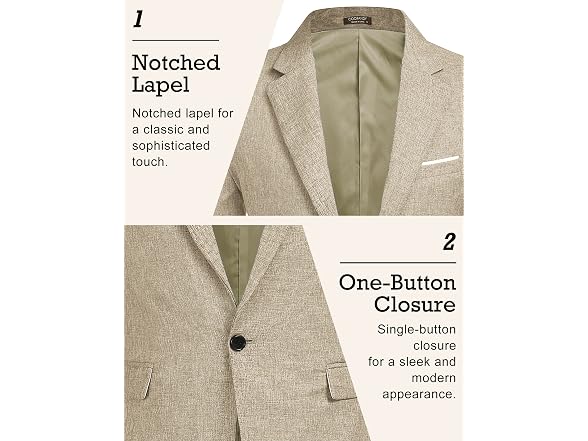 Coofandy Men (XL) Blazer Casual Sport Coats Jacket