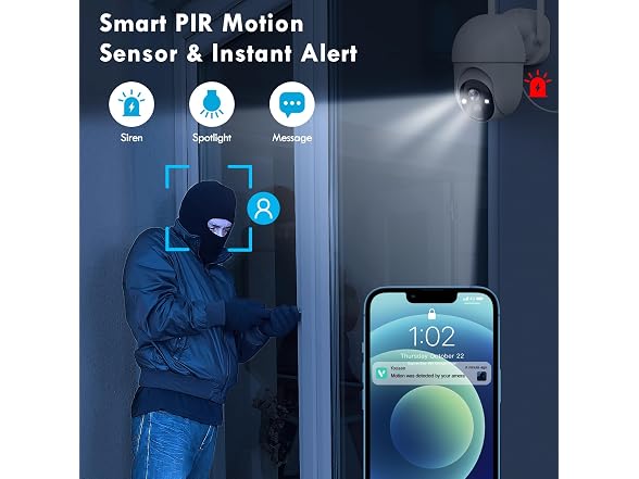 Poyasilon 2-Pack Outdoor Solar Security Camera