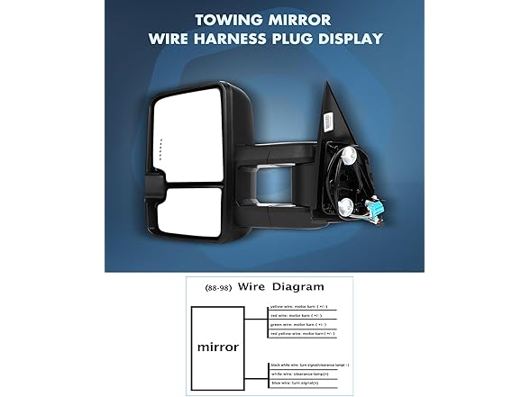 Towing Mirrors Chevy GMC 1988-98