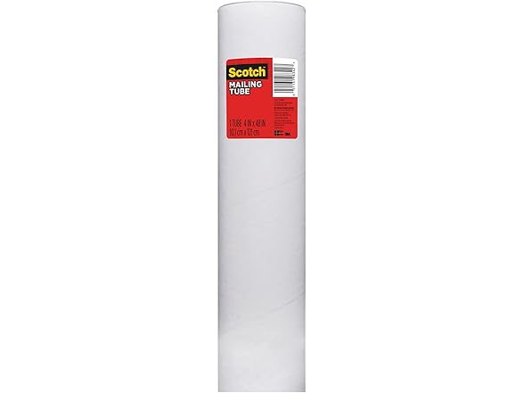 Scotch Mailing Tube, 1 Tube, 4 in x 48 in
