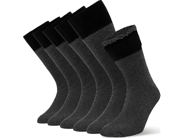 Dark Charcoal/Black (3 Pairs)