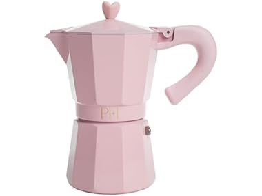 $10, Was $24.99, 59% Off! Paris Hilton Espresso Maker, Pink dealfomo