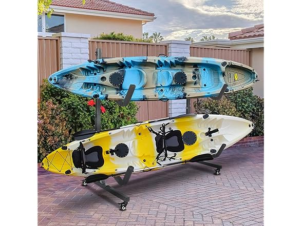 Bonnlo Freestanding Storage Rack Two-Kayak