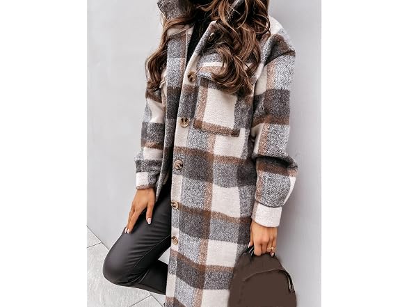 Esmeling Women (XL) Oversize Long Shacket Coat