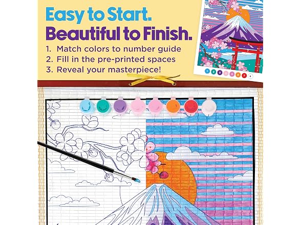Faber-Castell Paper Scroll Painting Kit, Mount Fuji