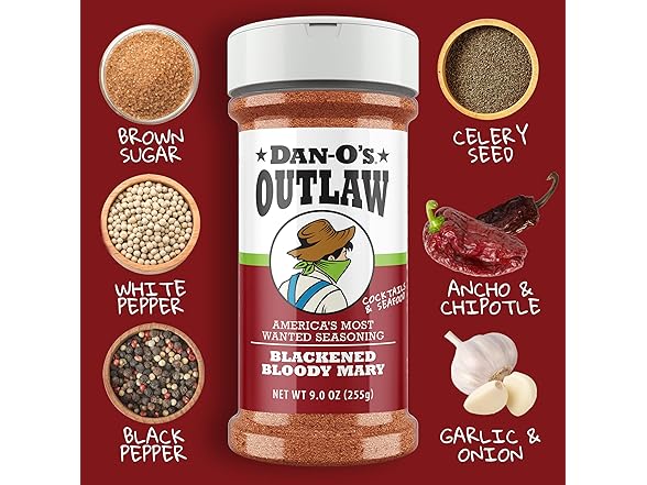 Dan-O's Outlaws Blackened Bloody Mary Seasoning